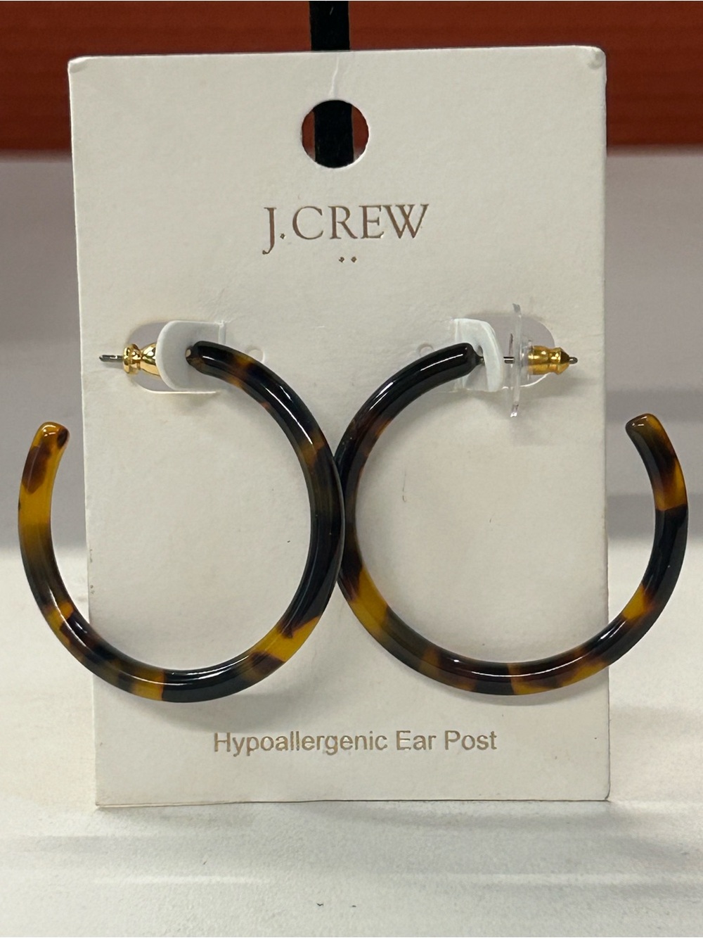 NWT J. Crew tortoise shell hoops